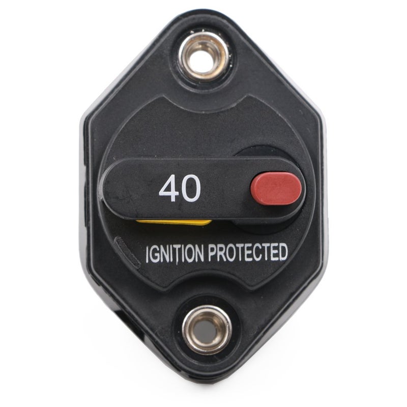 T Tocas 40 Amp Circuit Breaker with Manual Reset Button Switchable for Auto Truck RV Marine Waterproof 12-32V DC - Image 2